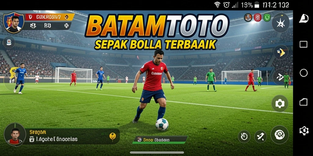 Tampilan permainan sepak bola yang intens dan seru di BATAMTOTO.