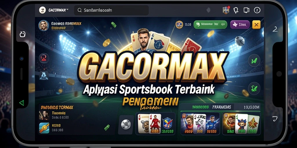 Tampilan antarmuka aplikasi GACORMAX yang ramah pengguna dan menarik.