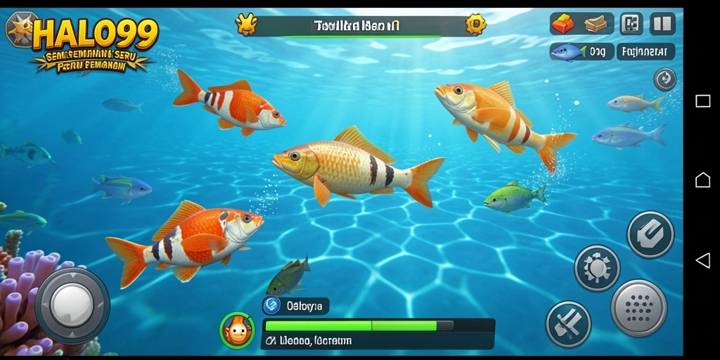Tampilan gameplay seru dalam HALO99 Tembak Ikan.