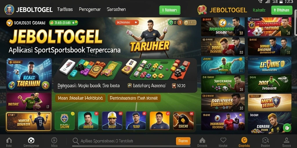 Tampilan menarik dari gameplay JEBOLTOGEL di dunia Sportsbook.