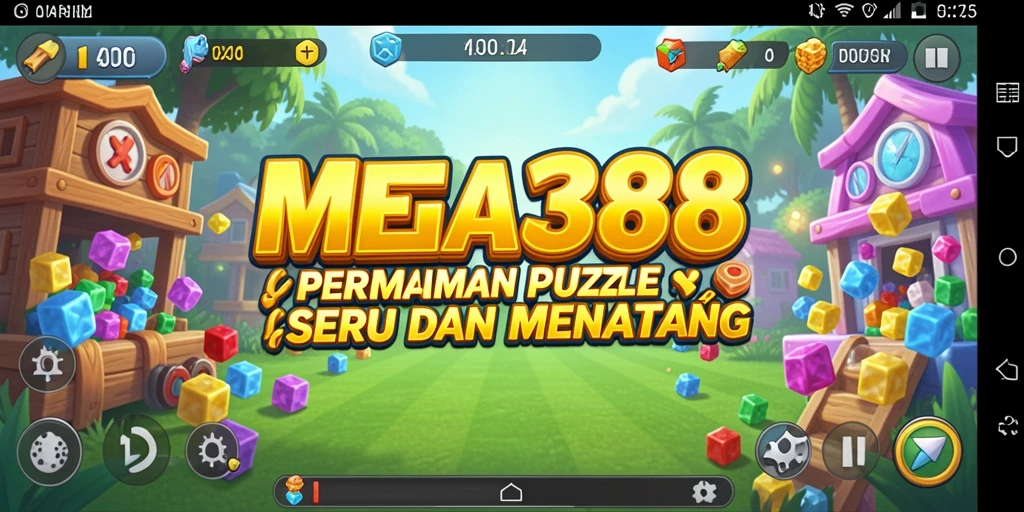 Tampilan utama MEGA388 dengan gameplay Puzzle yang menarik.