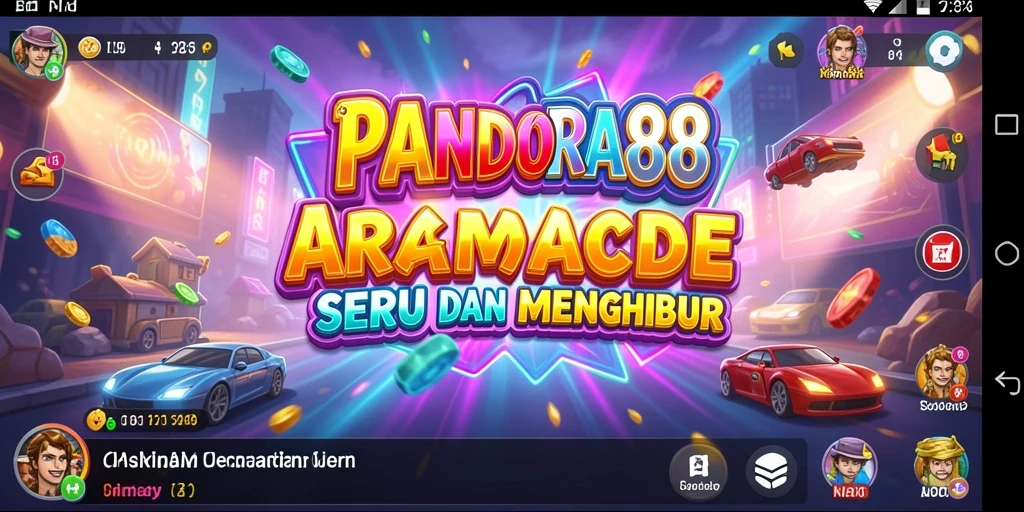 Tampilan gameplay PANDORA88 yang penuh warna dan seru.