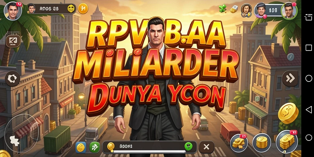 Tampilan gameplay menarik dari RPVIP8 saat membangun bisnis Tycoon.