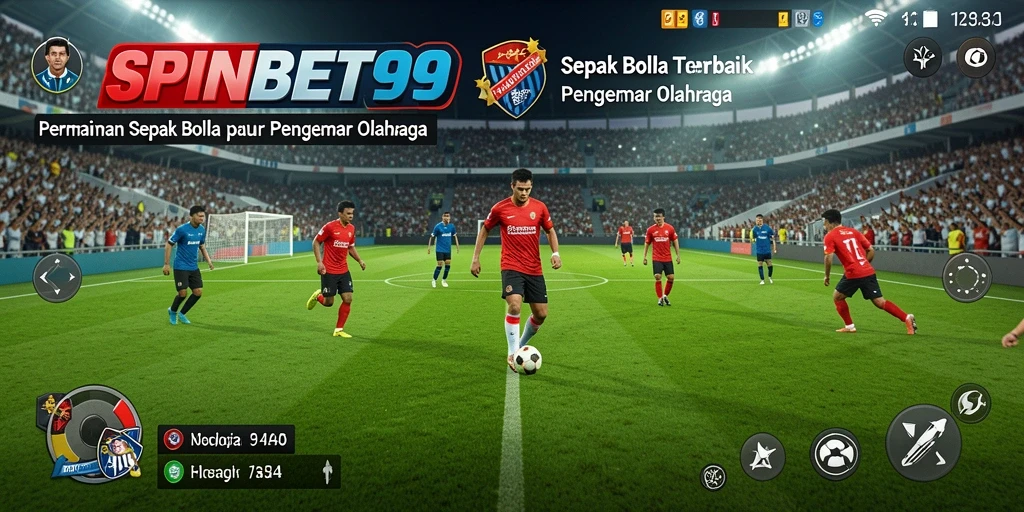 Tampilan menarik dari gameplay taruhan sepak bola di SPINBET99.