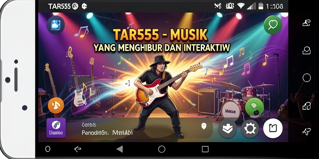 Screenshot gameplay TAR555 menampilkan tantangan musik yang menarik.